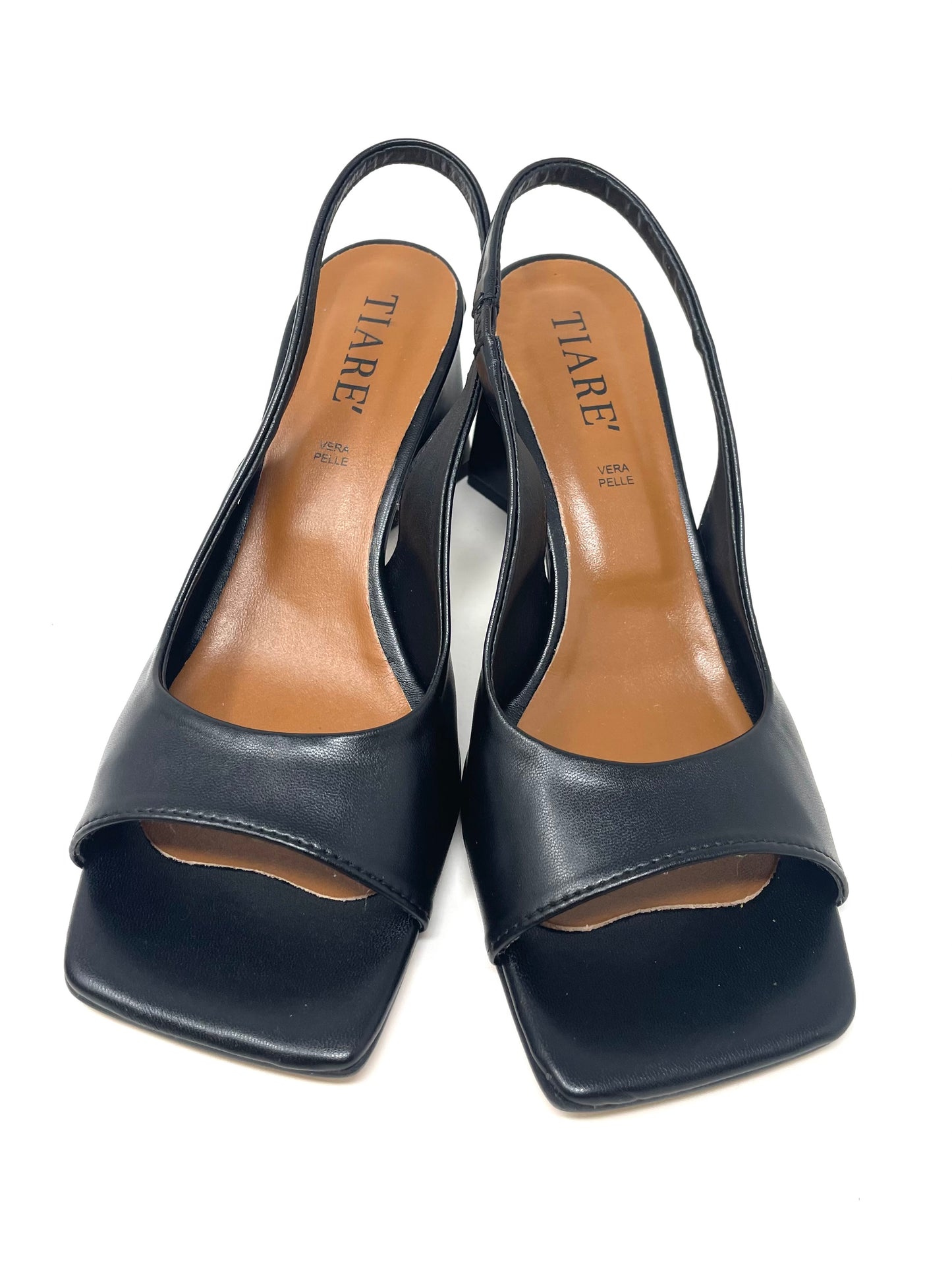 SANDALI CON TACCO TIARE' DONNA NERO - 12210 NERO