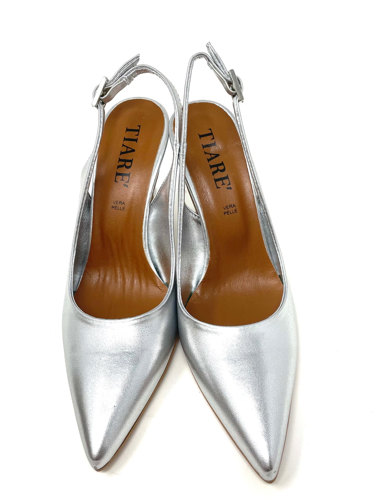 SCARPE CON TACCO TIARE' DONNA ARGENTO - 12225LAM SI