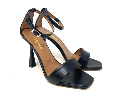 SANDALI CON TACCO VOLPATO DONNA NERO - 123SFT NERO