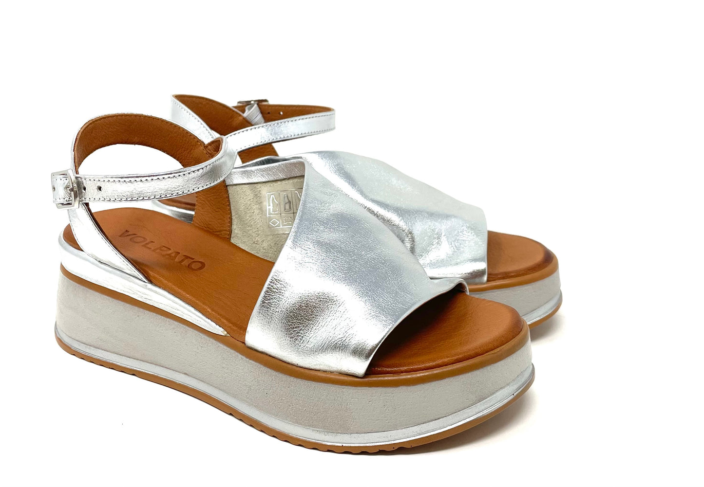 SANDALI BASSI VOLPATO DONNA ARGENTO - 126230935SI