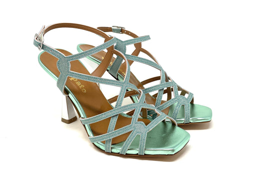 SANDALI CON TACCO VOLPATO DONNA VERDE - 132MES MENT