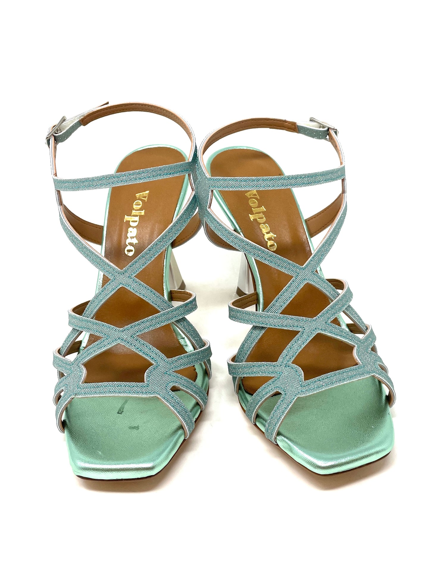SANDALI CON TACCO VOLPATO DONNA VERDE - 132MES MENT