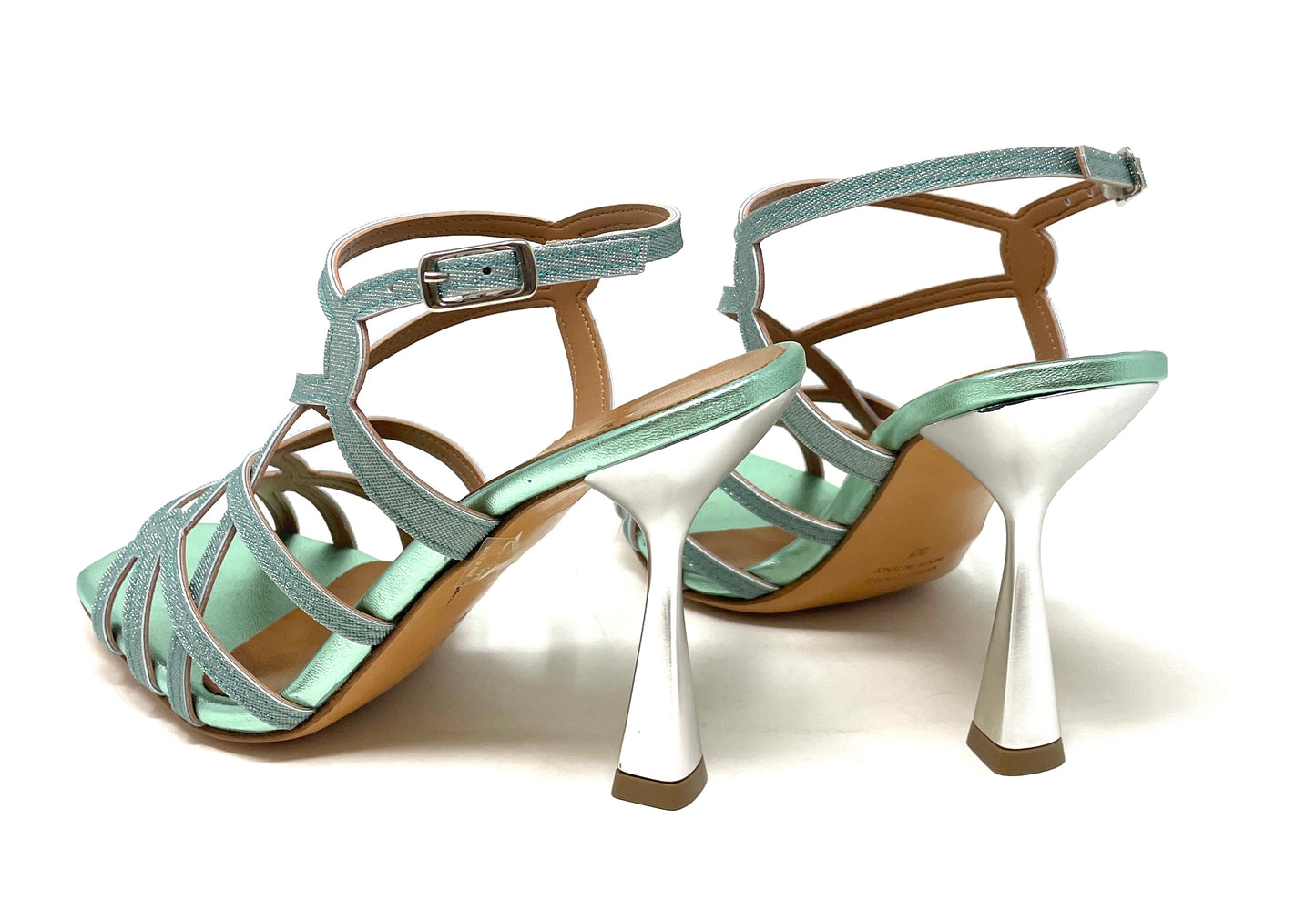 SANDALI CON TACCO VOLPATO DONNA VERDE - 132MES MENT