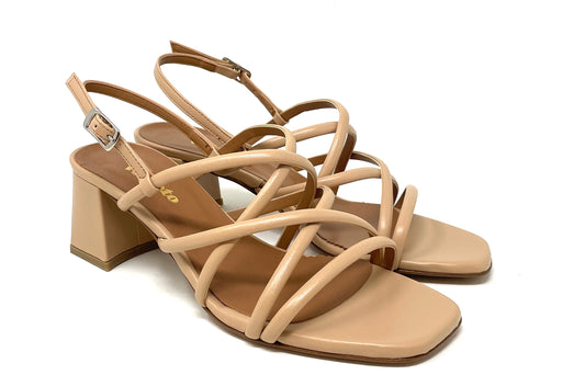 SANDALI CON TACCO VOLPATO DONNA NUDE - 153SFT NUDE