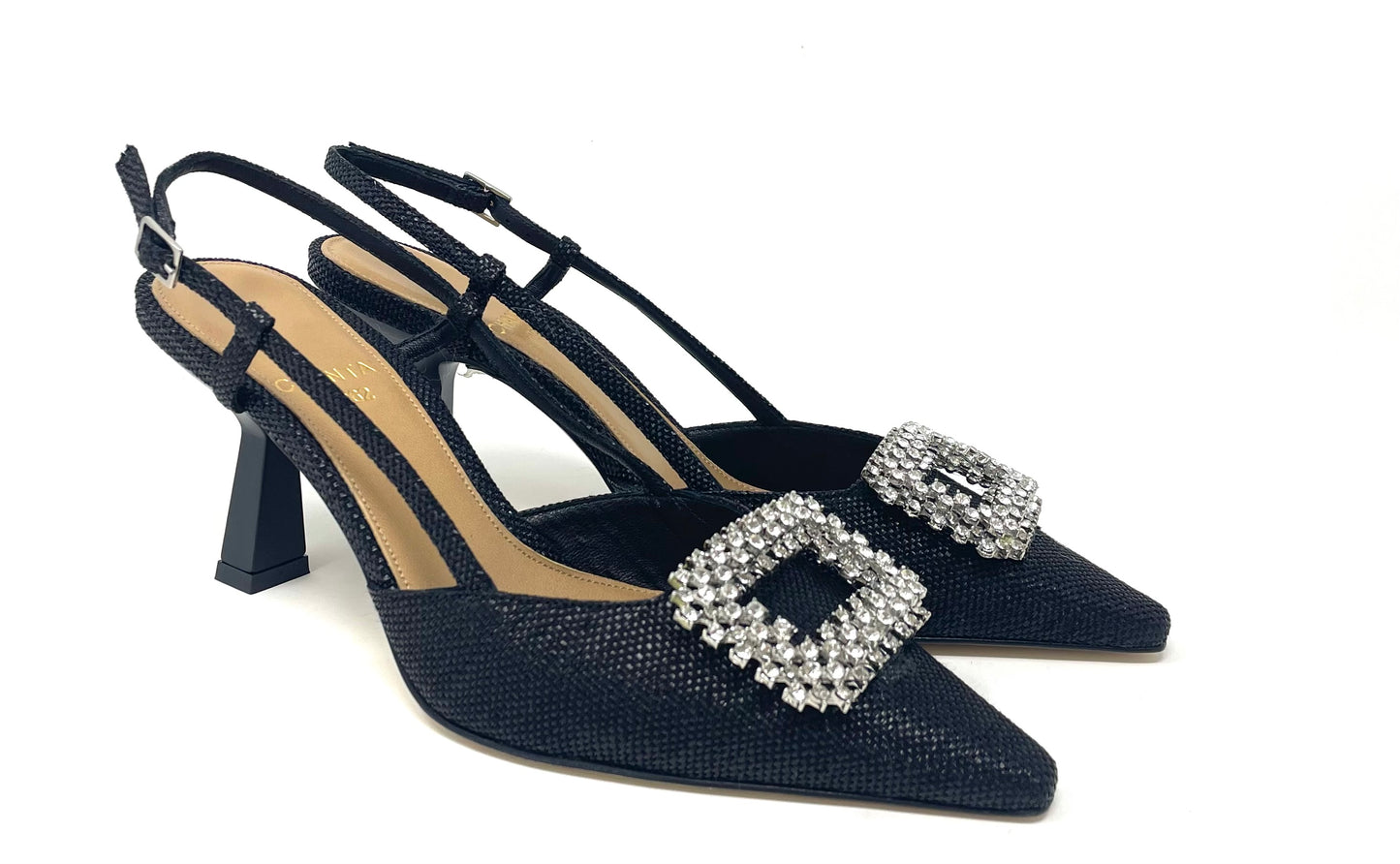 SCARPE CON TACCO CHANTAL DONNA NERO - 1919 NERO