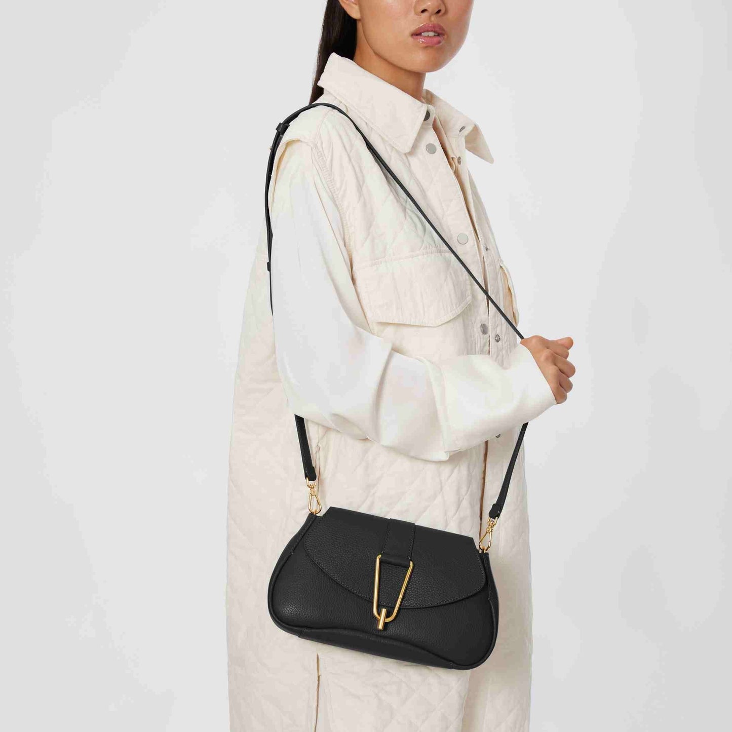 BORSA COCCINELLE ACCESSORI NERO - 1PDA180101N