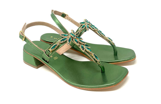 SANDALI BASSI LE CHICCHE DONNA VERDE - 20592 VERD