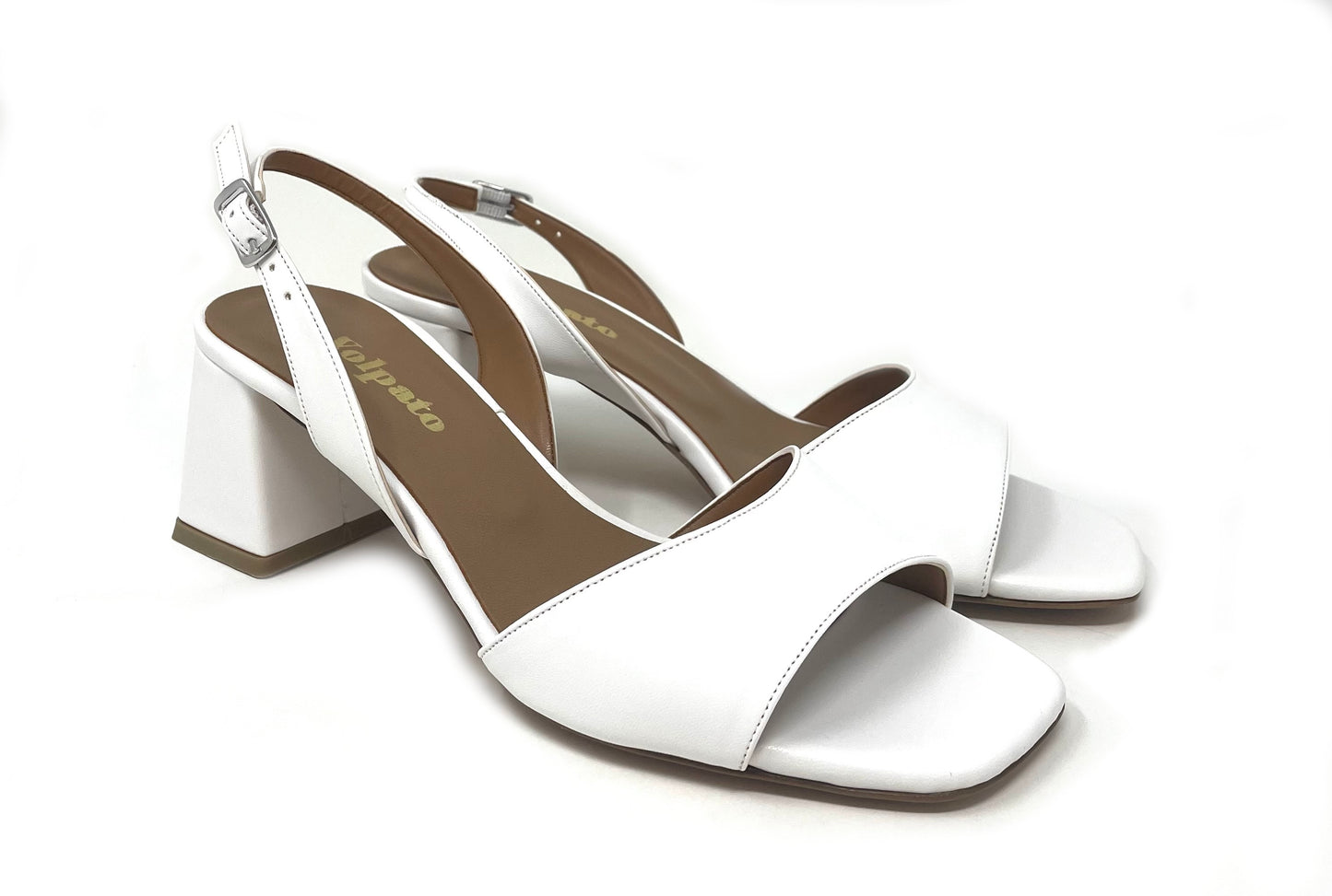 SANDALI CON TACCO VOLPATO DONNA BIANCO - 205SFT BIAN