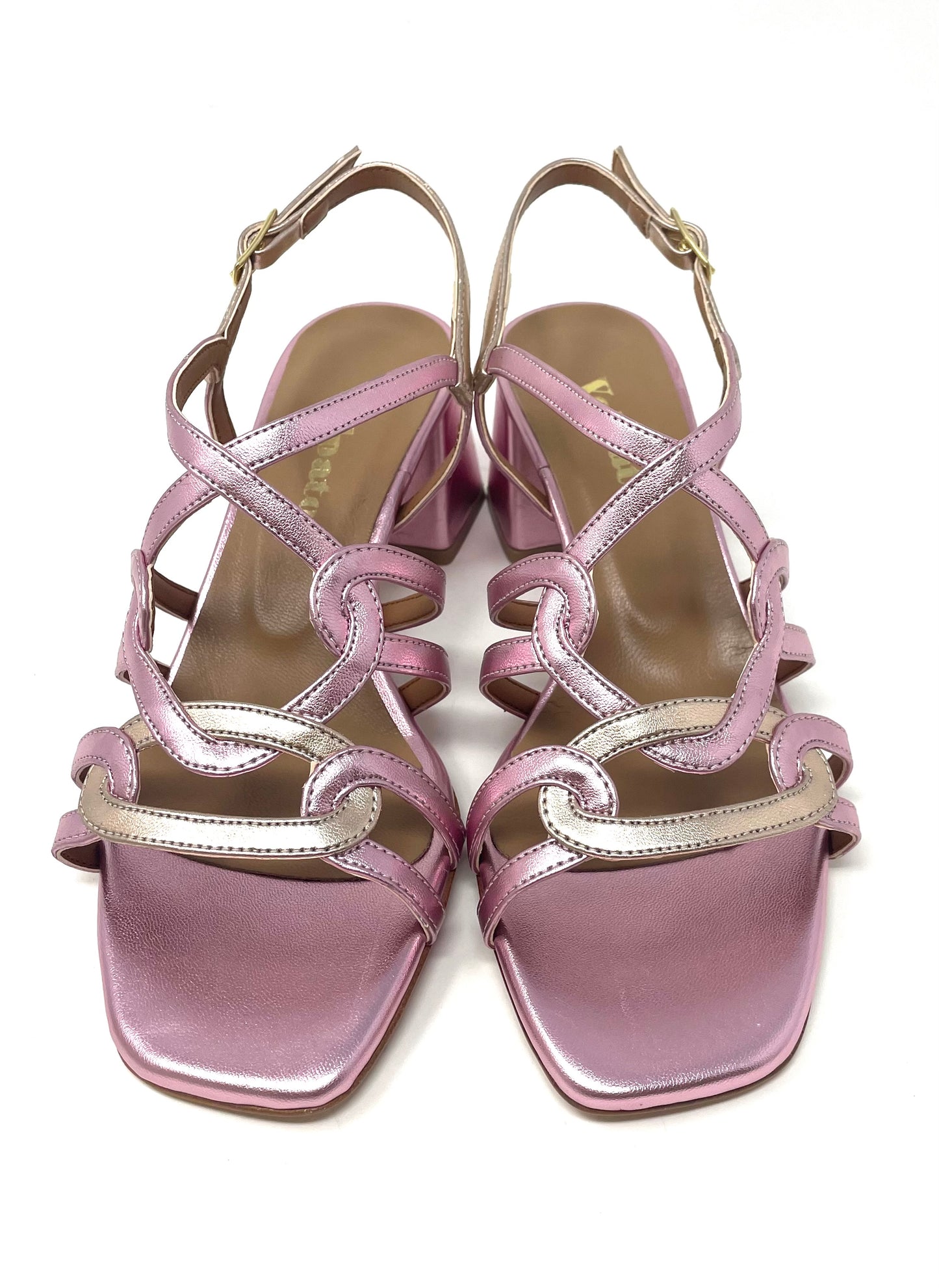 SANDALI CON TACCO VOLPATO DONNA ROSA - 207MET RSA