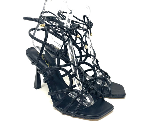 SANDALI CON TACCO MISS UNIQUE DONNA NERO - 2086D NERO