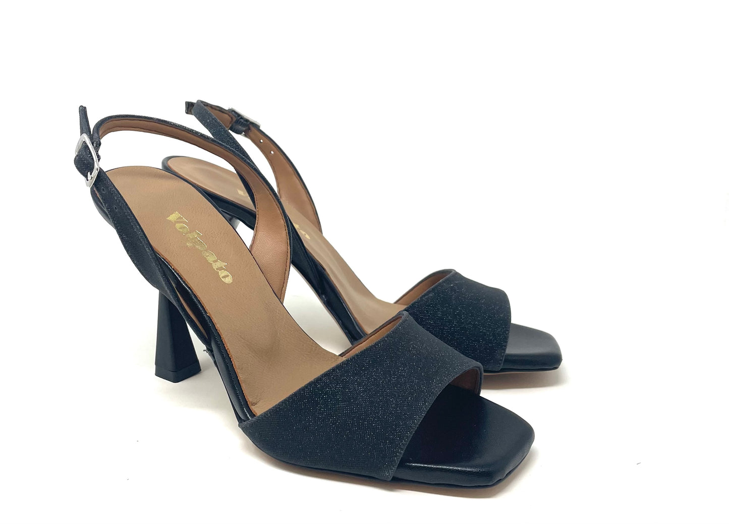 SANDALI CON TACCO VOLPATO DONNA NERO - 211MSH NERO