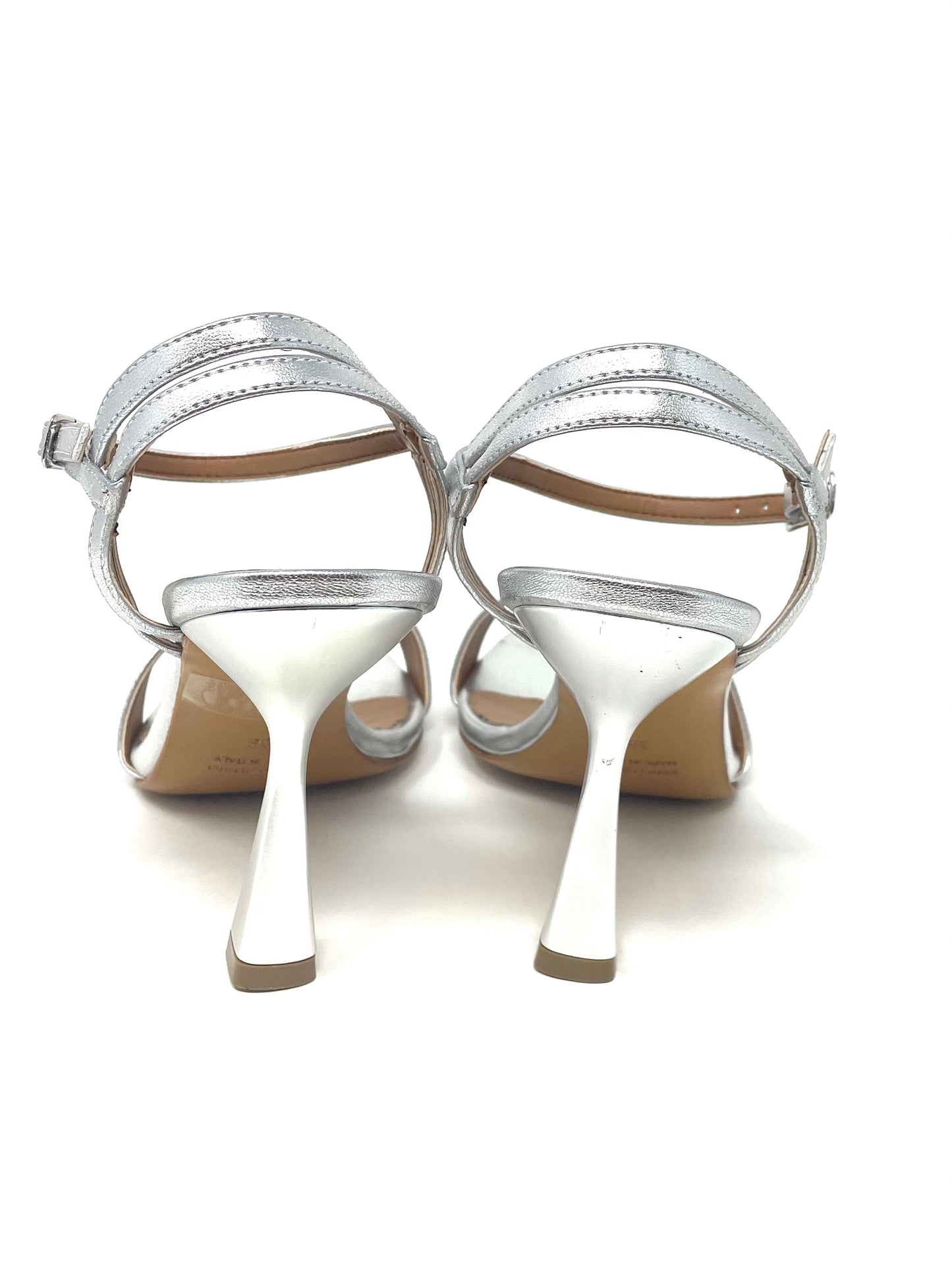 SANDALI CON TACCO VOLPATO DONNA ARGENTO - 212MET ARG