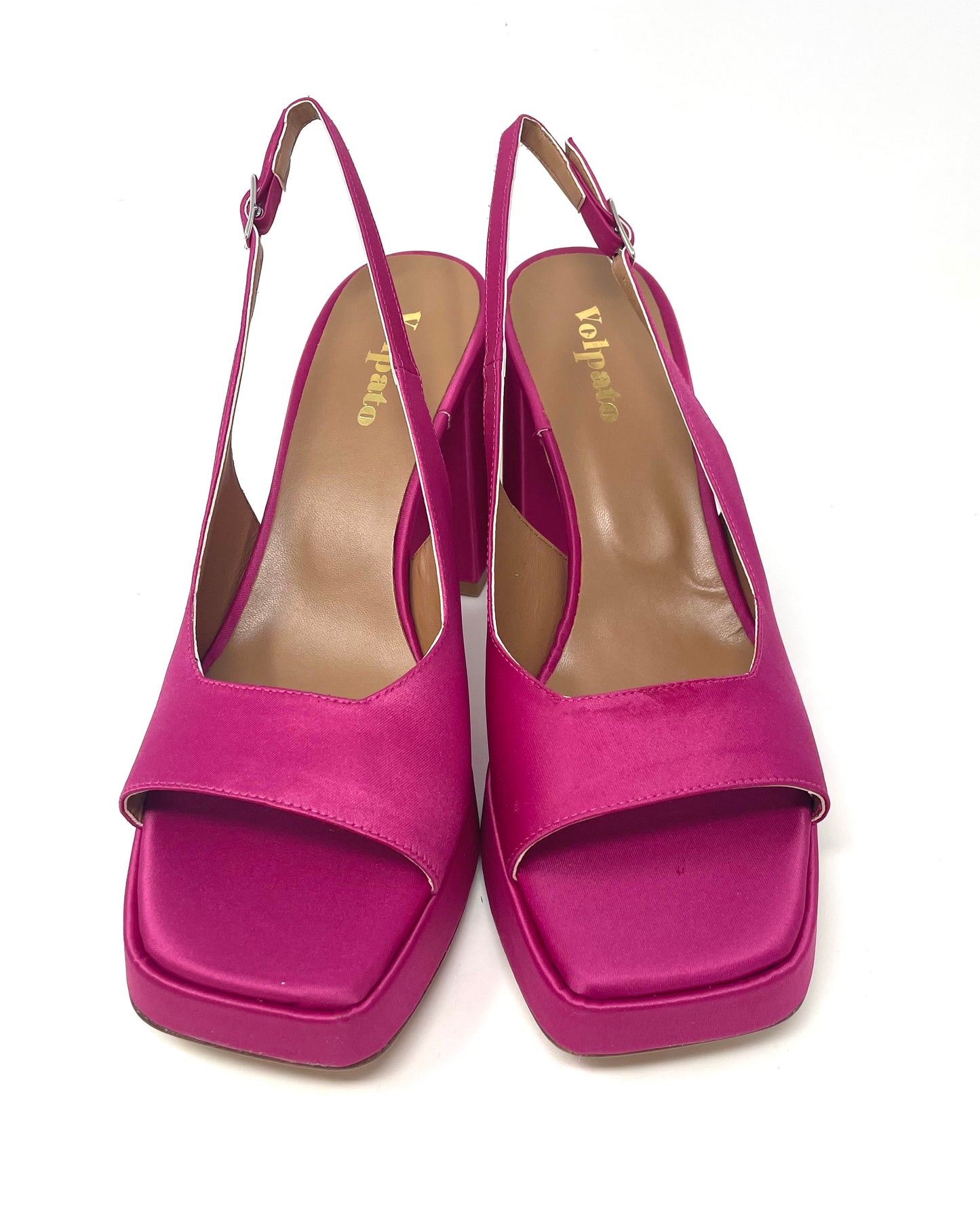 SANDALI CON TACCO VOLPATO DONNA FUXIA - 214RASO FUX