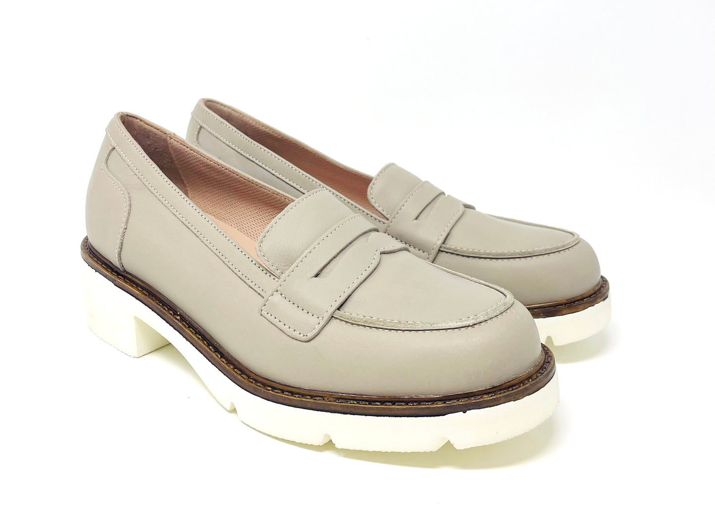 MOCASSINO VOLPATO DONNA BEIGE - 2399 CORDA