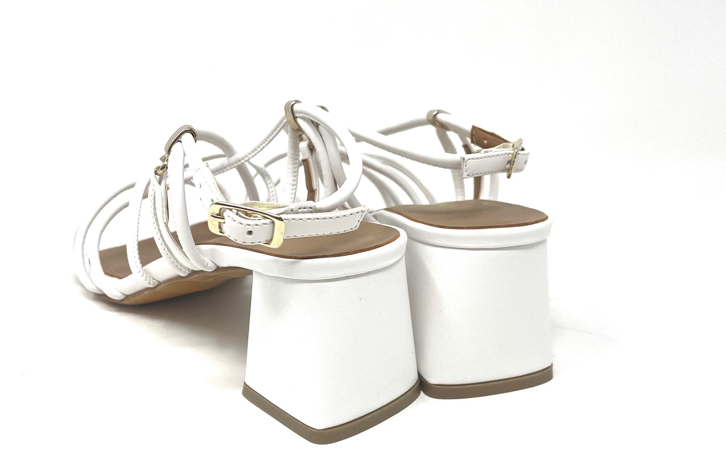 SANDALI CON TACCO VOLPATO DONNA BIANCO - 244SFT BIAN