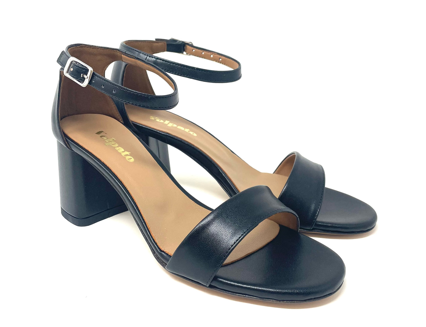 SANDALI CON TACCO VOLPATO DONNA NERO - 247SFT NERO