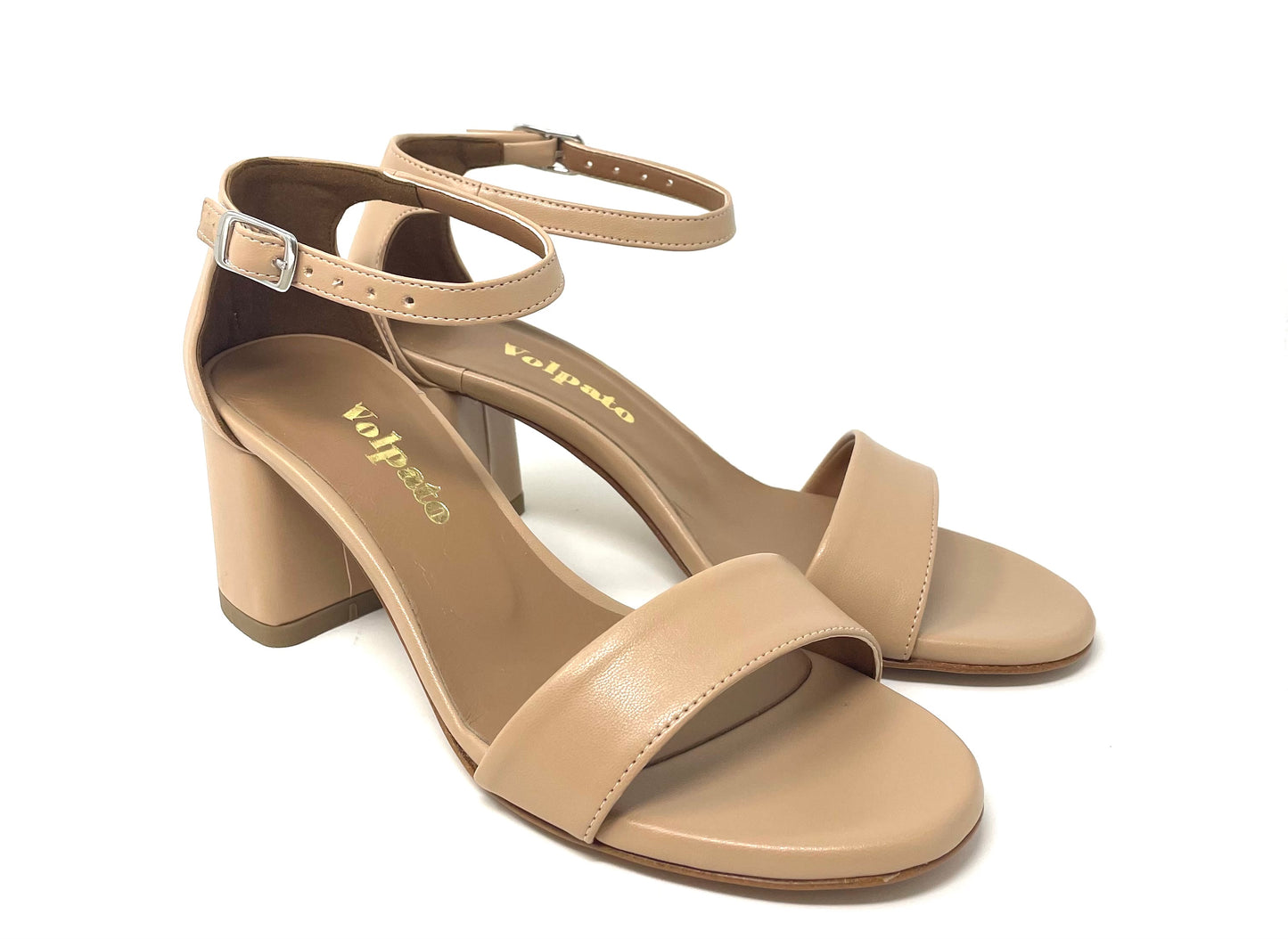 SANDALI CON TACCO VOLPATO DONNA NUDE - 247SFT NUDE