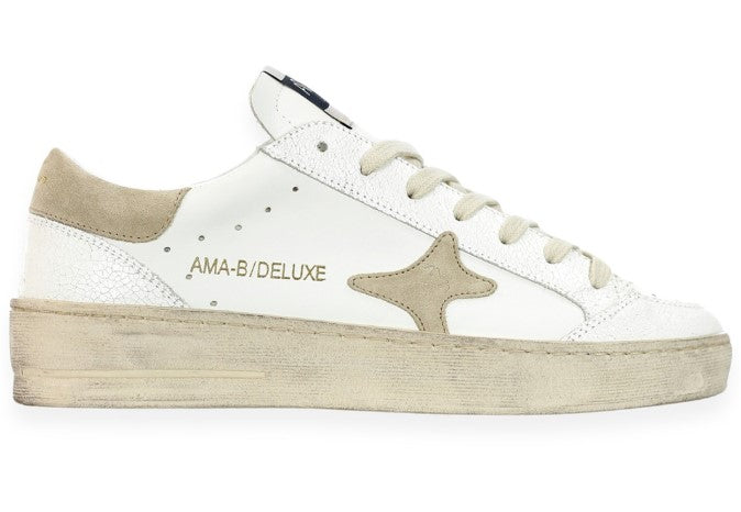 SNEAKERS AMA BRAND DONNA BIANCO - 2764 BI/ORO