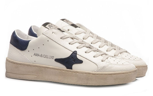 SNEAKERS AMA BRAND UOMO BIANCO - 2775 BI/BLU
