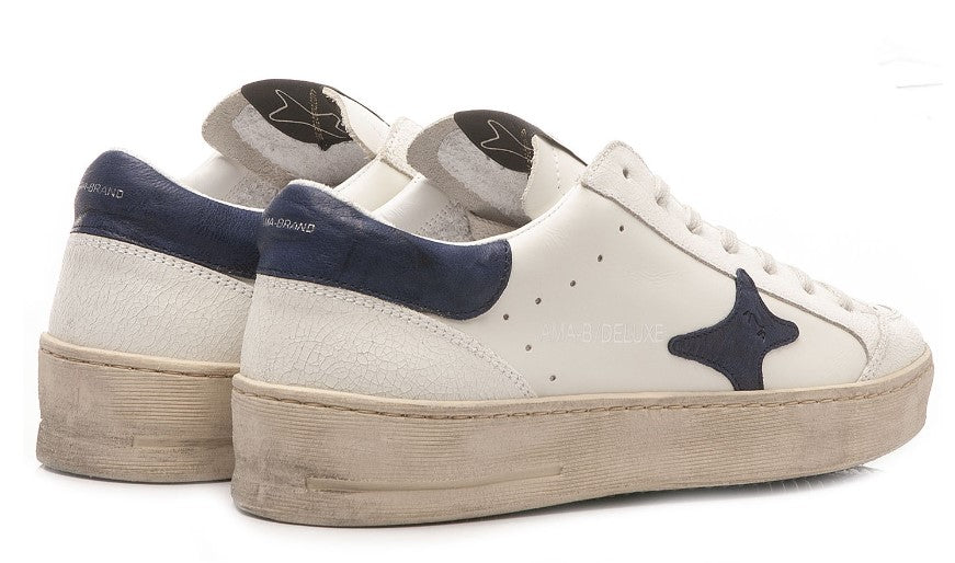 SNEAKERS AMA BRAND UOMO BIANCO - 2775 BI/BLU