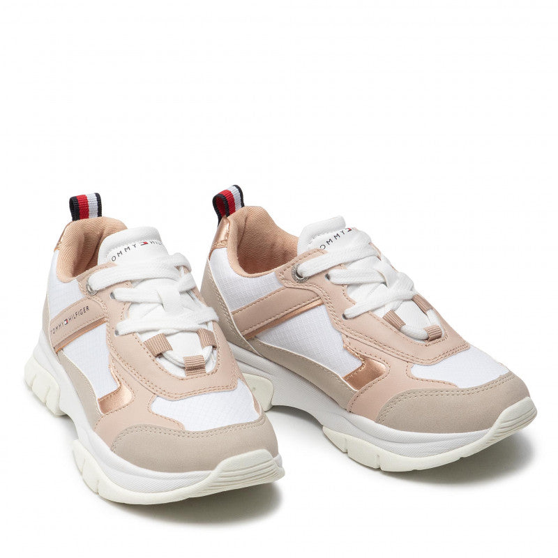 SNEAKERS TOMMY HILFIGER DONNA BEIGE - 32163 BEIGE