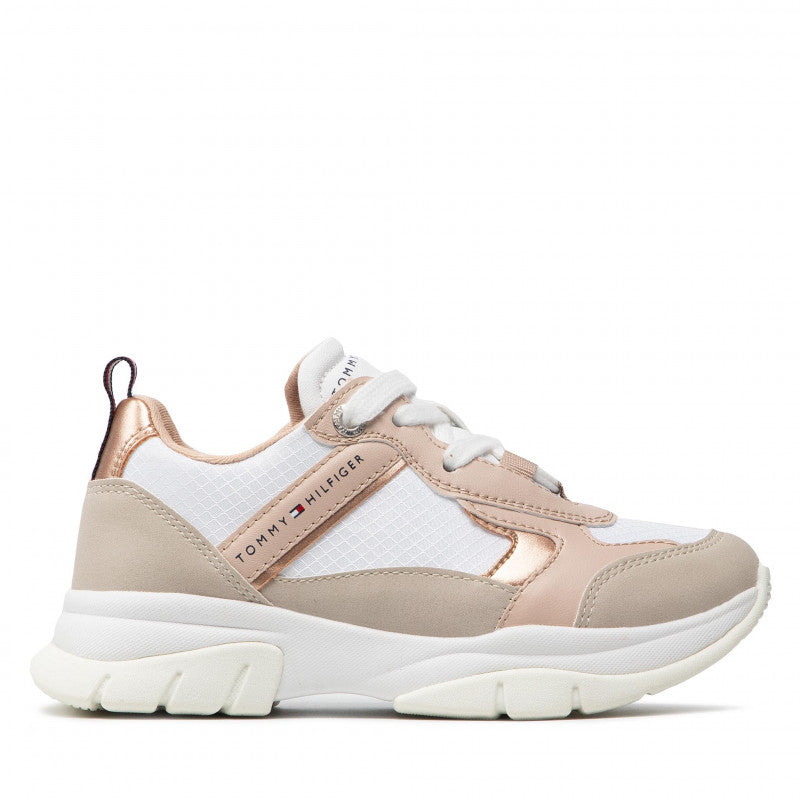 SNEAKERS TOMMY HILFIGER DONNA BEIGE - 32163 BEIGE