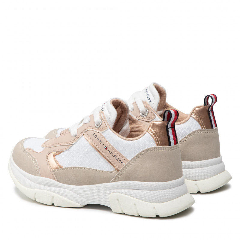 SNEAKERS TOMMY HILFIGER DONNA BEIGE - 32163 BEIGE