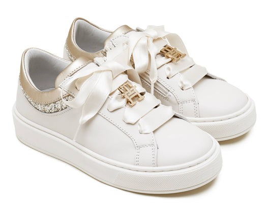 SNEAKERS TOMMY HILFIGER DONNA CREMA - 33491 CREMA