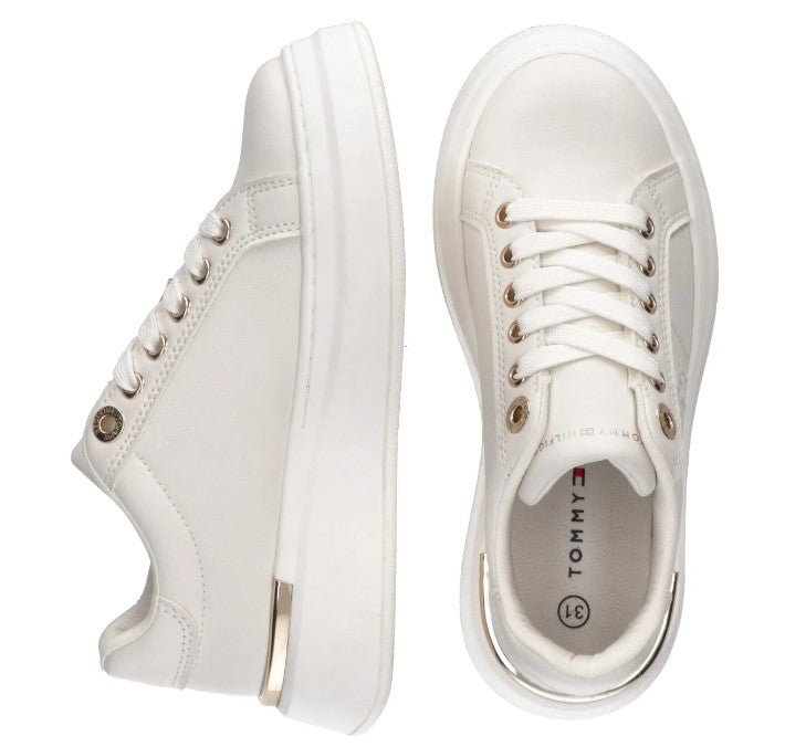 SNEAKERS TOMMY HILFIGER DONNA BIANCO - 33542 OFF
