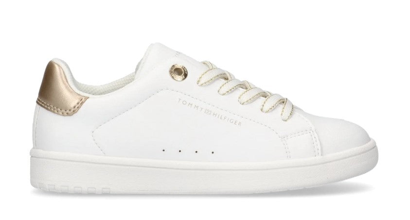 SNEAKERS TOMMY HILFIGER DONNA BIANCO - 33736 BI/ORO