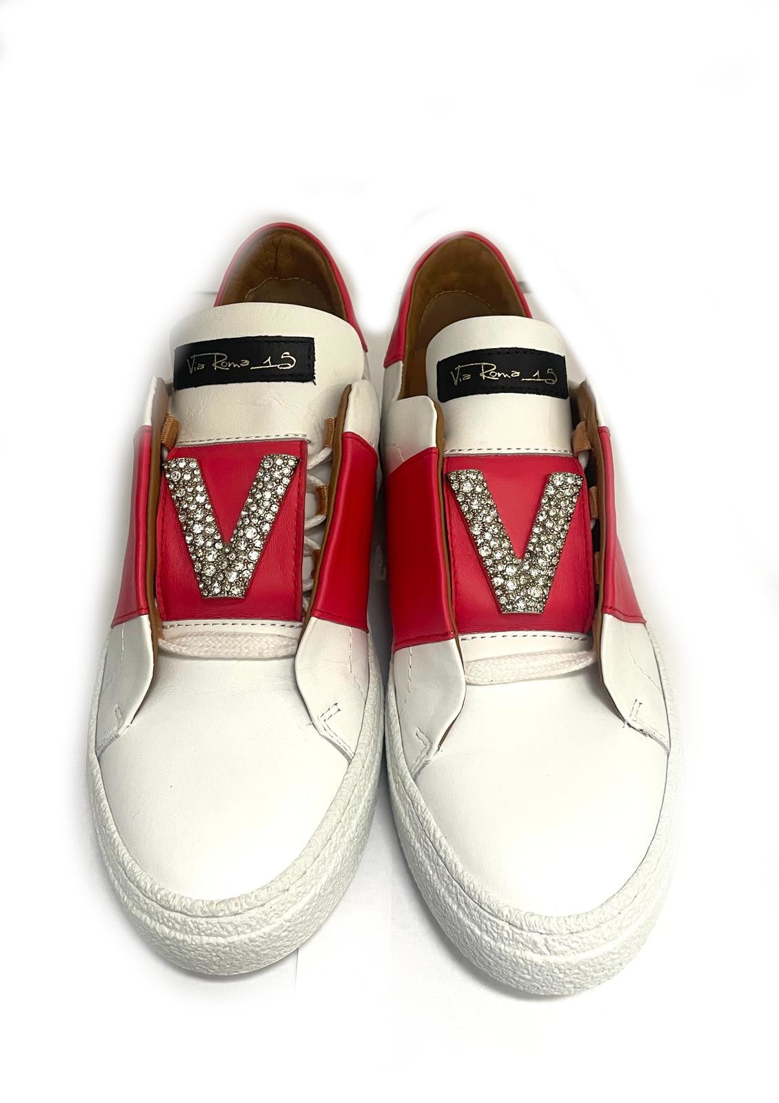 SNEAKERS VIA ROMA 15 DONNA BIANCO - 3922 BI/COR