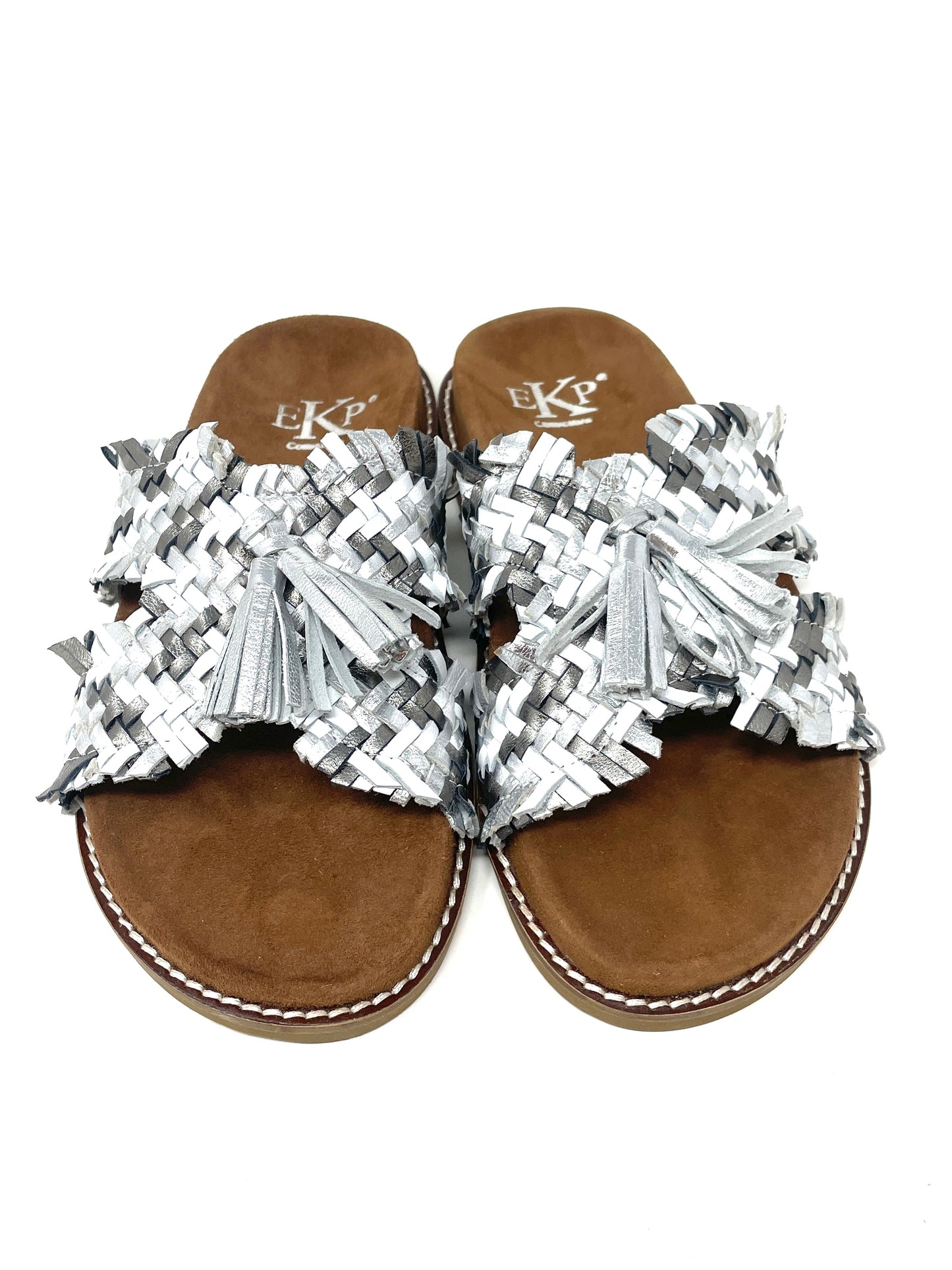 SANDALI BASSI EKP DONNA ARGENTO - 3953 PELTRO