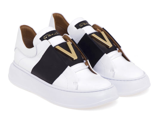 SNEAKERS VIA ROMA 15 DONNA NERO - 4045 BI/NE