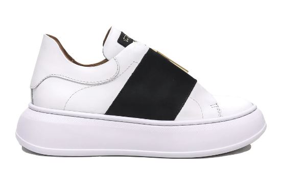 SNEAKERS VIA ROMA 15 DONNA NERO - 4045 BI/NE