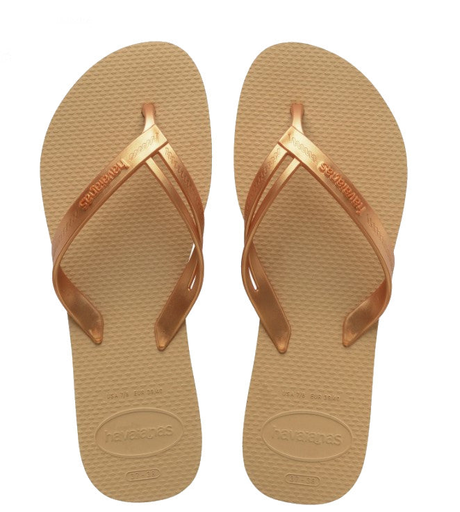 DONNA HAVAIANAS CIABATTE ORO - 41148801 GOLD