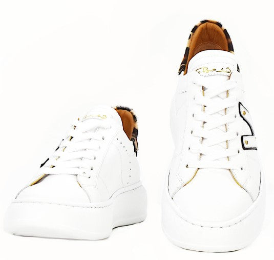 SNEAKERS VIA ROMA 15 DONNA BIANCO - 4156 BI/LEO