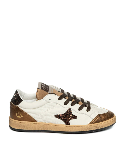 SNEAKERS AMA BRAND DONNA BIANCO - 4373 BI/BRON