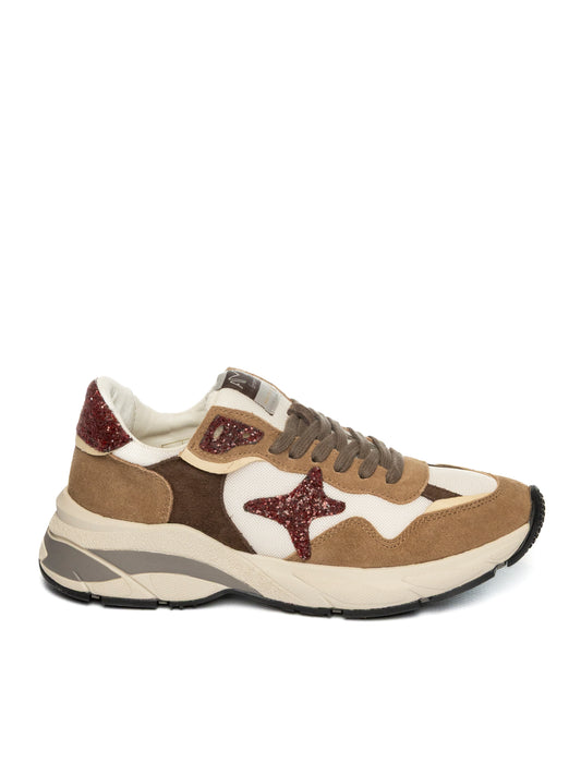 SNEAKERS AMA BRAND DONNA BEIGE - 4442 BEIGE