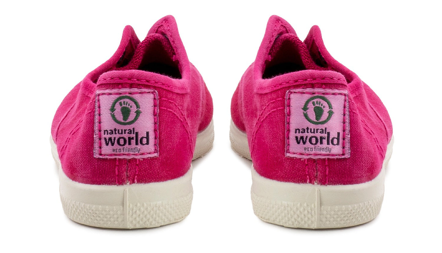 NATURAL WORLD SCARPE BAMBINO FUXIA - 470E 612