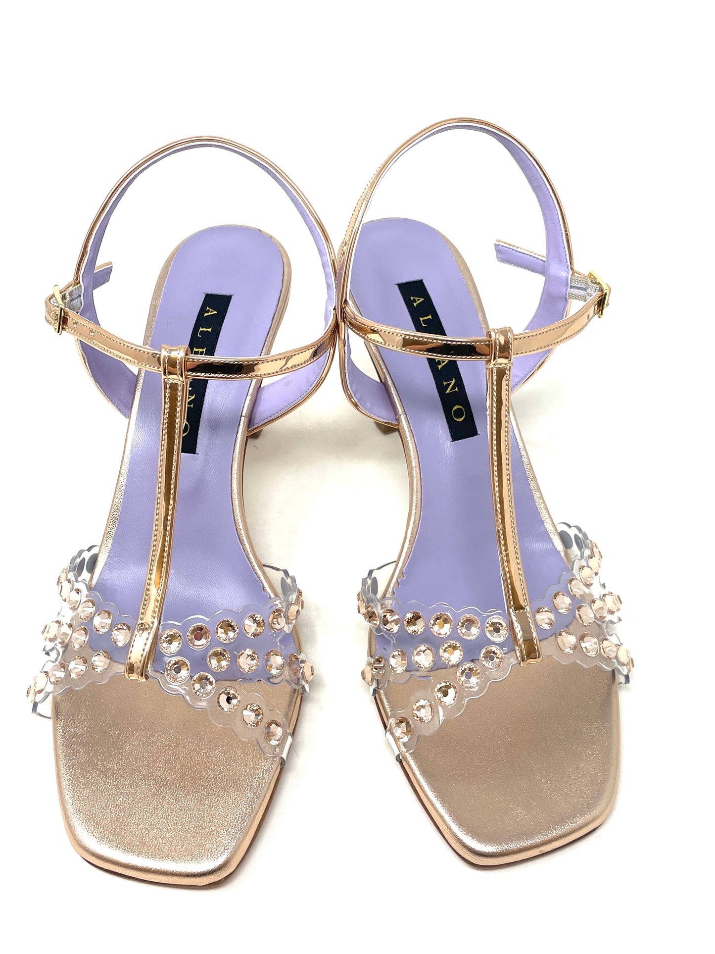 SANDALI CON TACCO ALBANO DONNA RAME - 5047 RAME