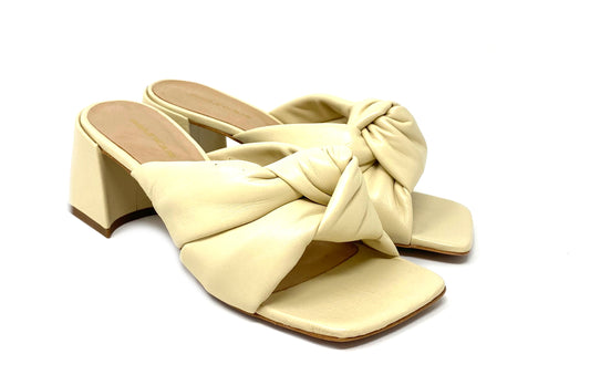 SANDALI CON TACCO MISS UNIQUE DONNA CREMA - 57005 CREMA
