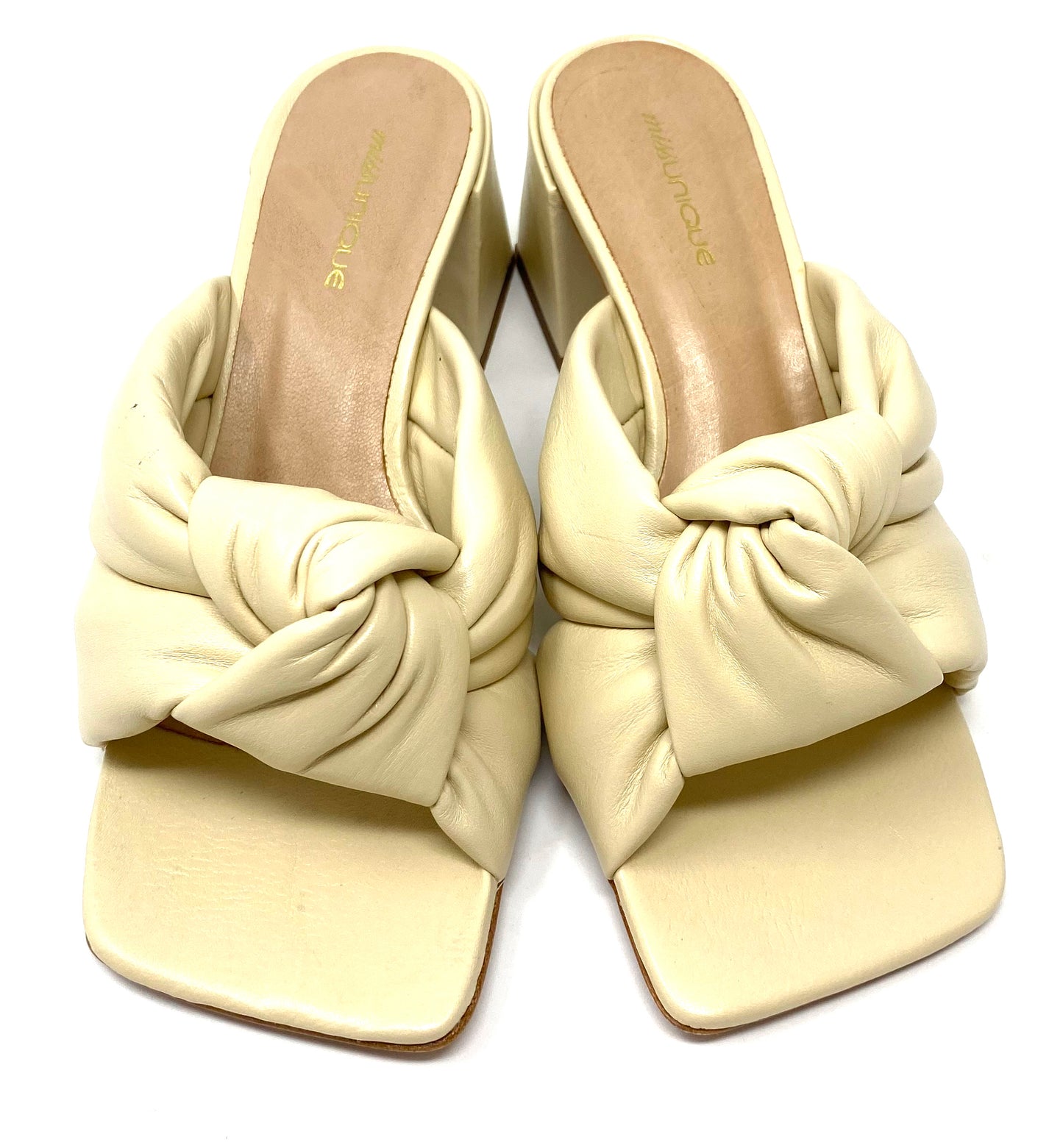 SANDALI CON TACCO MISS UNIQUE DONNA CREMA - 57005 CREMA