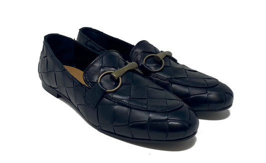 MOCASSINO VOLPATO DONNA NERO - 605INT NERO