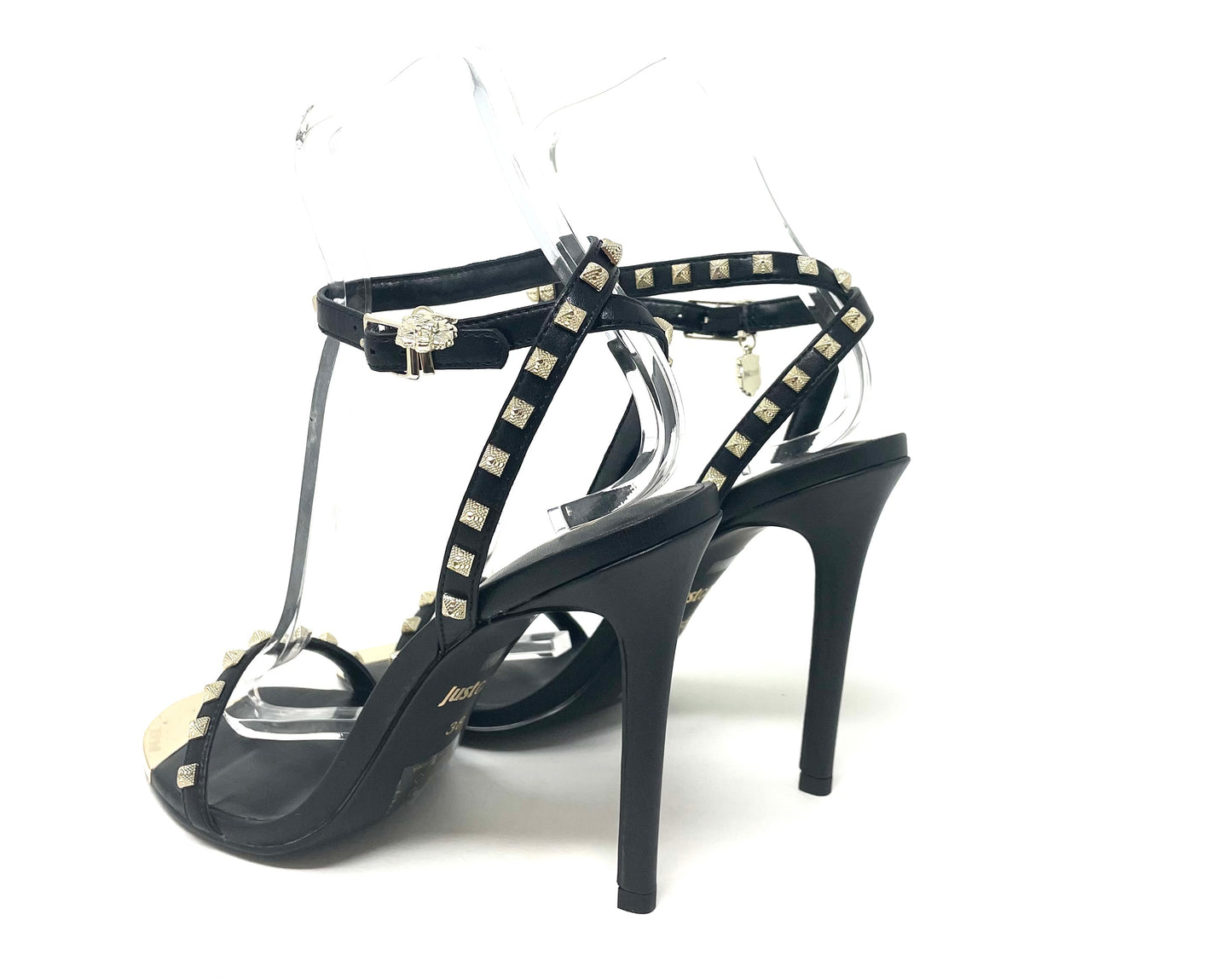 SANDALI CON TACCO JUST CAVALLI DONNA NERO - 74RB3S20 NE