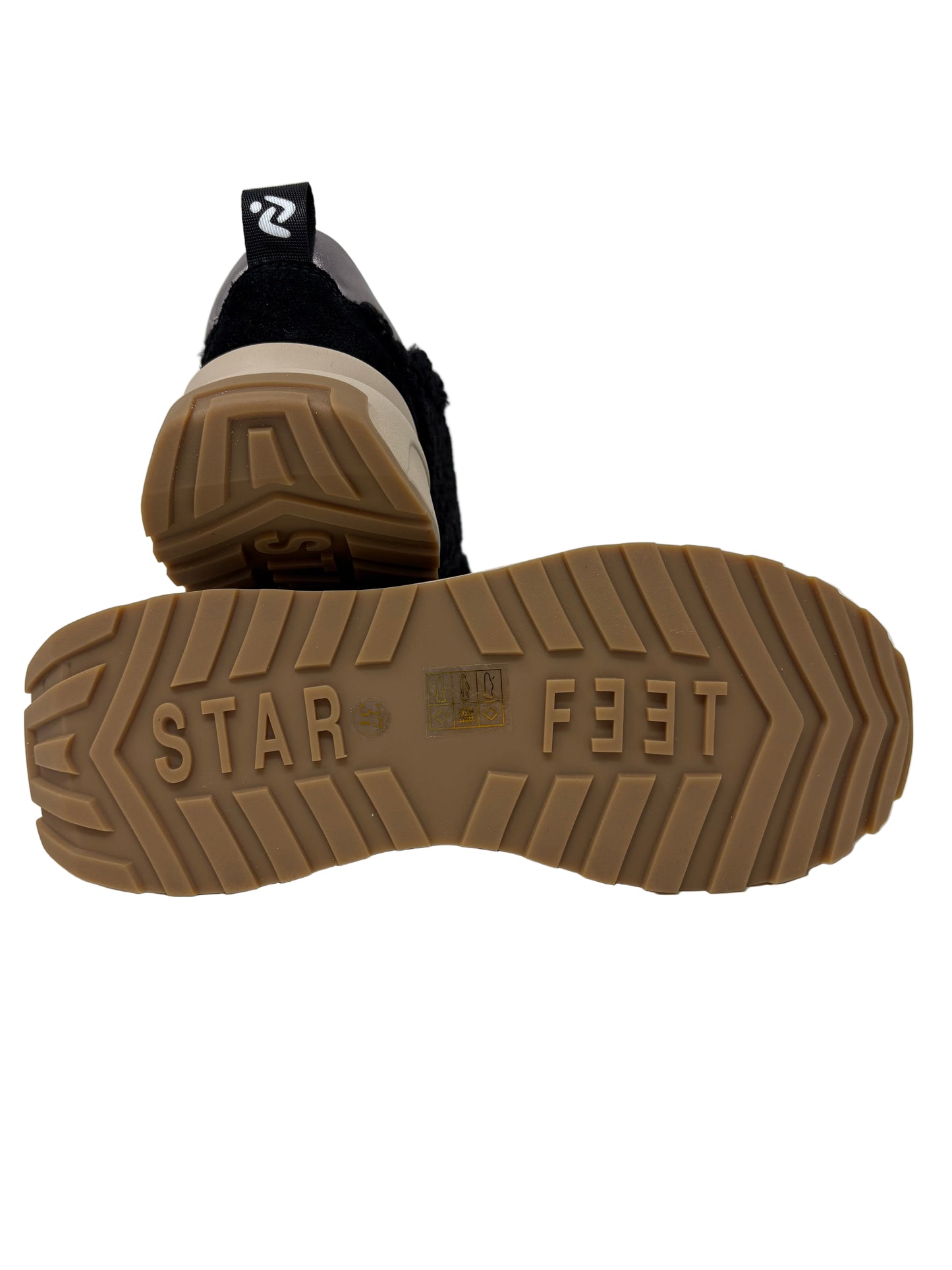 SNEAKERS STAR FEET DONNA NERO - 752SF153 NERO