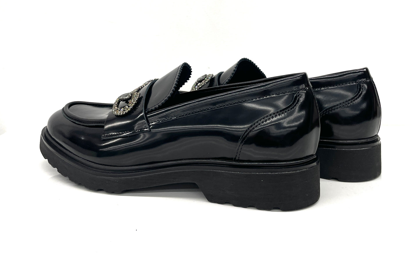 MOCASSINO VOLPATO DONNA NERO - 7640 NERO