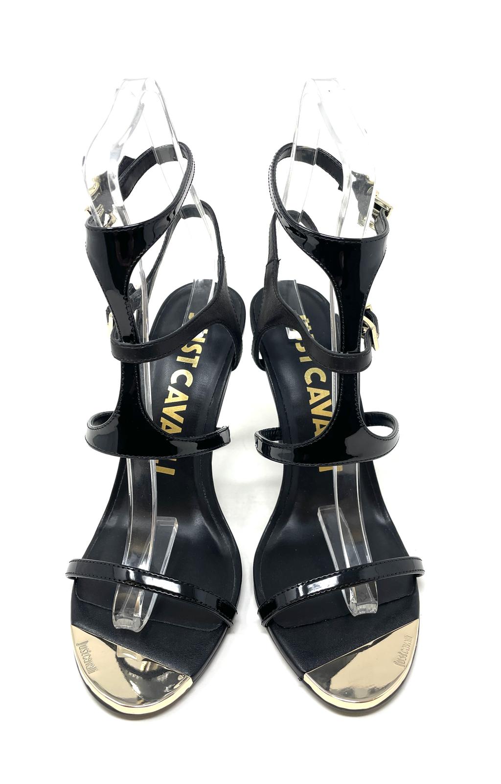 SANDALI CON TACCO JUST CAVALLI DONNA NERO - 78RA3S22 899