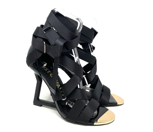 SANDALI CON TACCO JUST CAVALLI DONNA NERO - 78RA3S24 899
