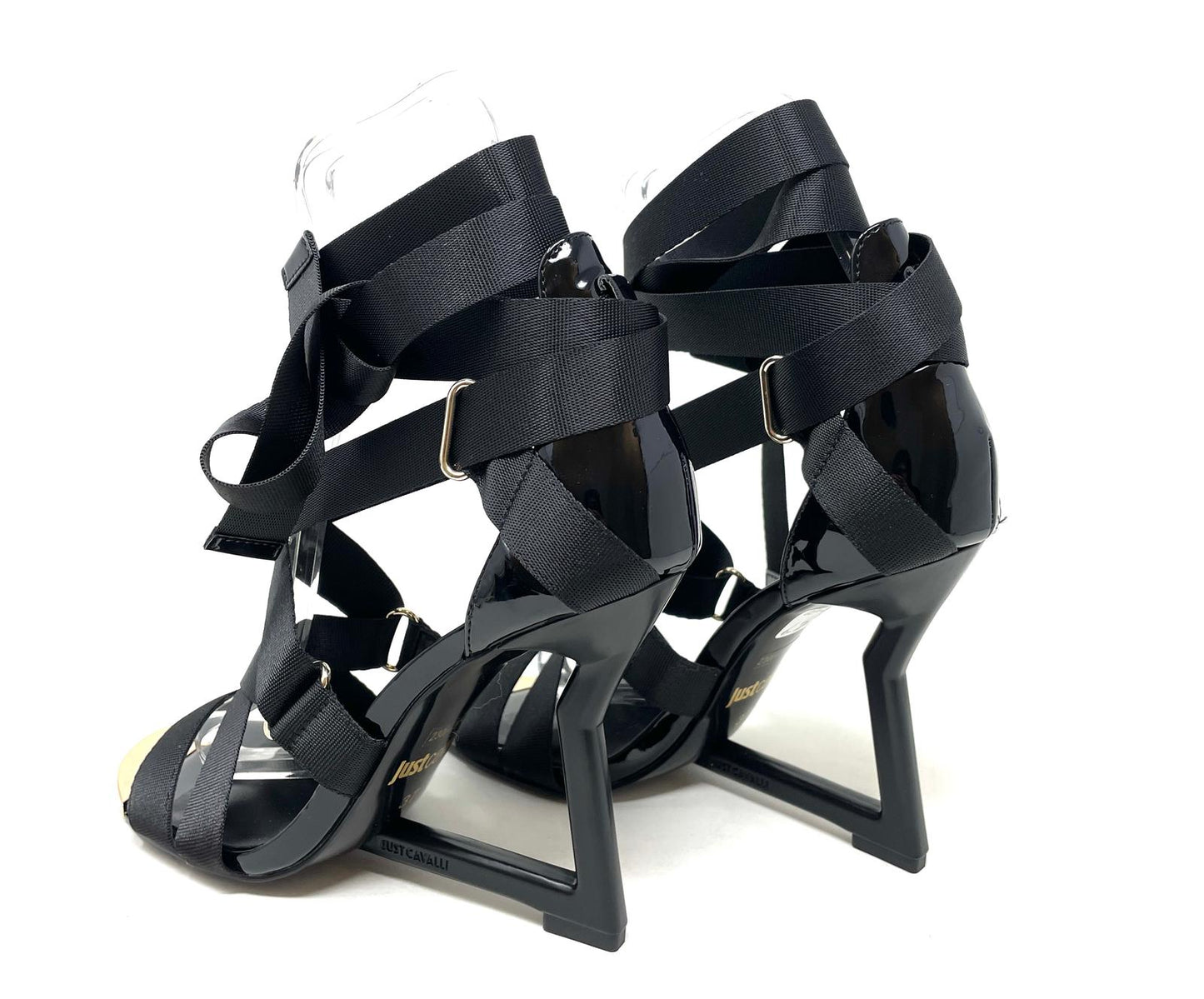 SANDALI CON TACCO JUST CAVALLI DONNA NERO - 78RA3S24 899