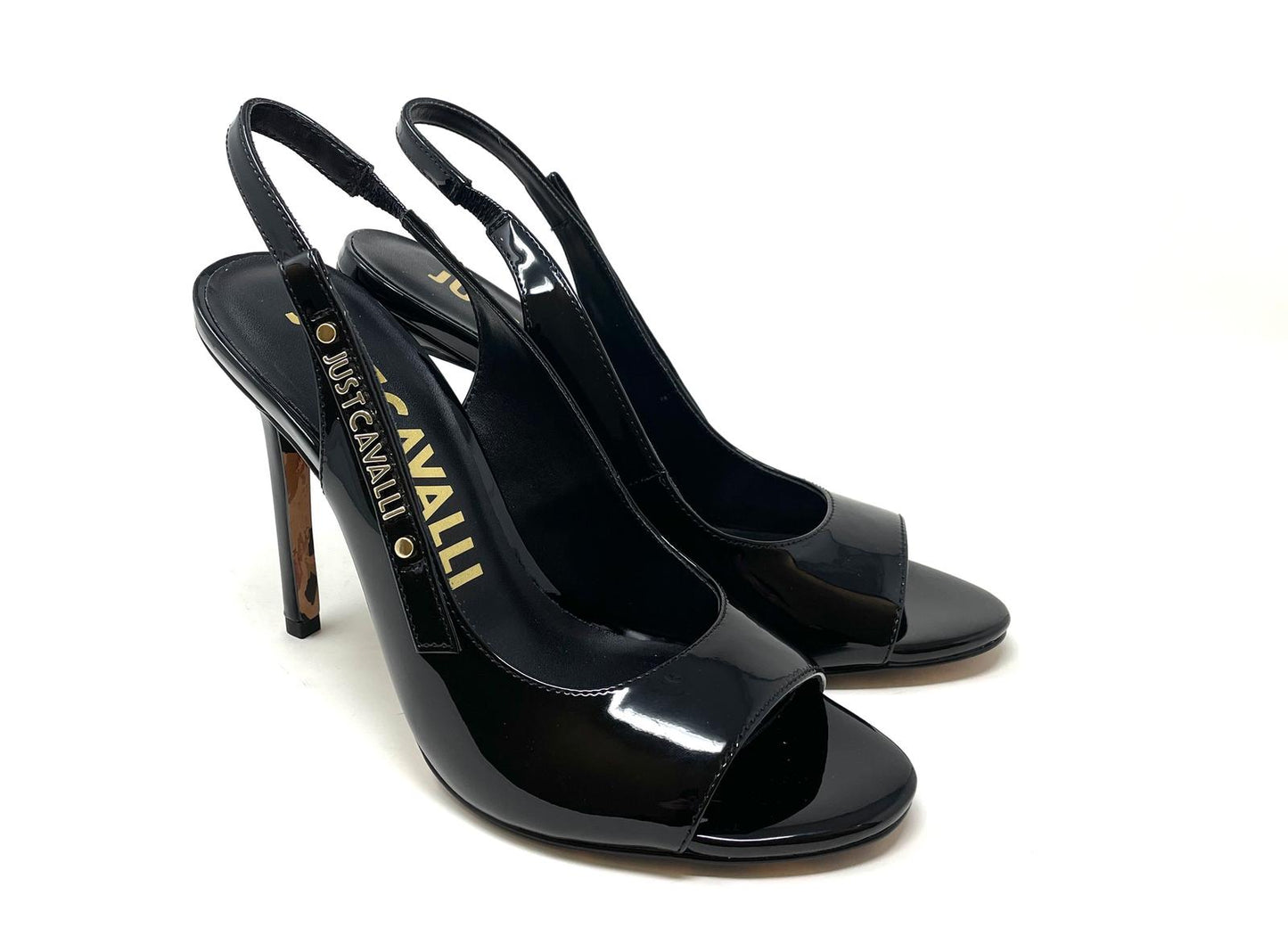 SANDALI CON TACCO JUST CAVALLI DONNA NERO - 78RA3S26 899